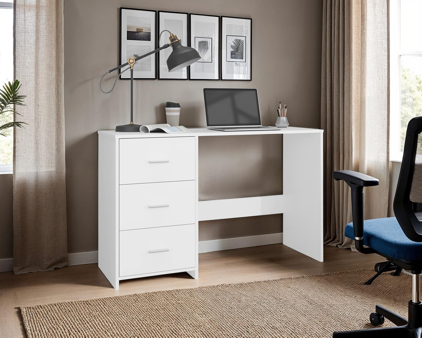 Escritorio 3 Cajones Eco Blanco