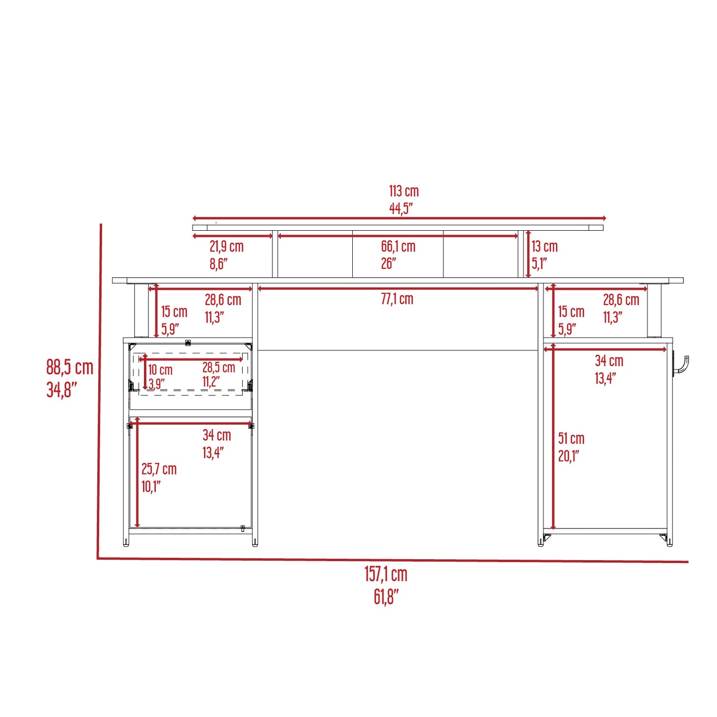 Escritorio Gamer Keria 2.0