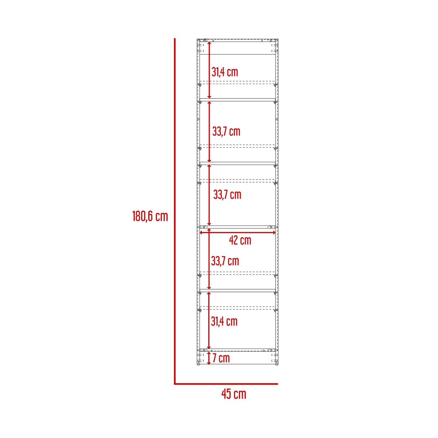 Estante Home E2 5 Espacios