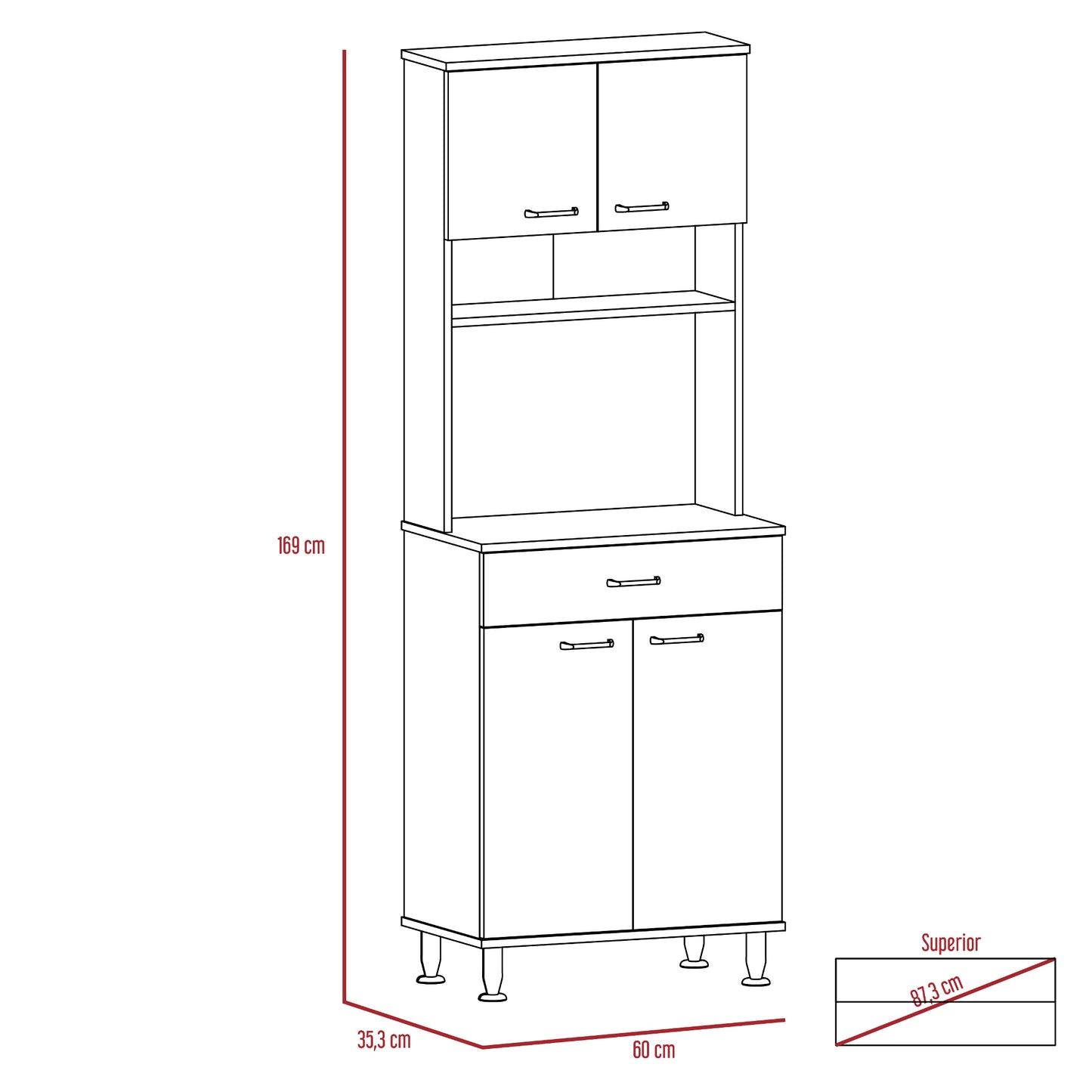 Mueble Cocina Kitchen 60