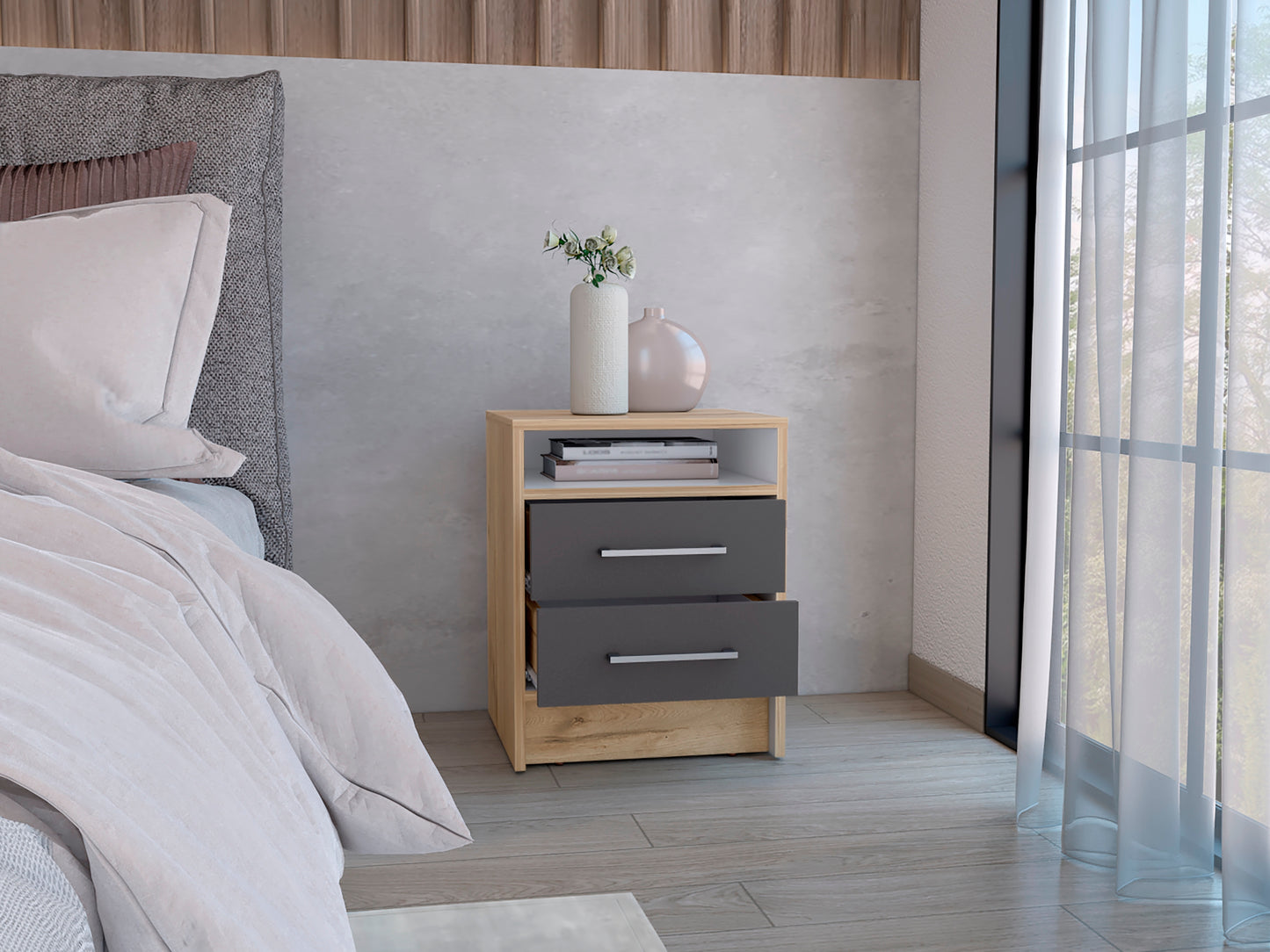 Mesa de Noche Eter 2 Cajones