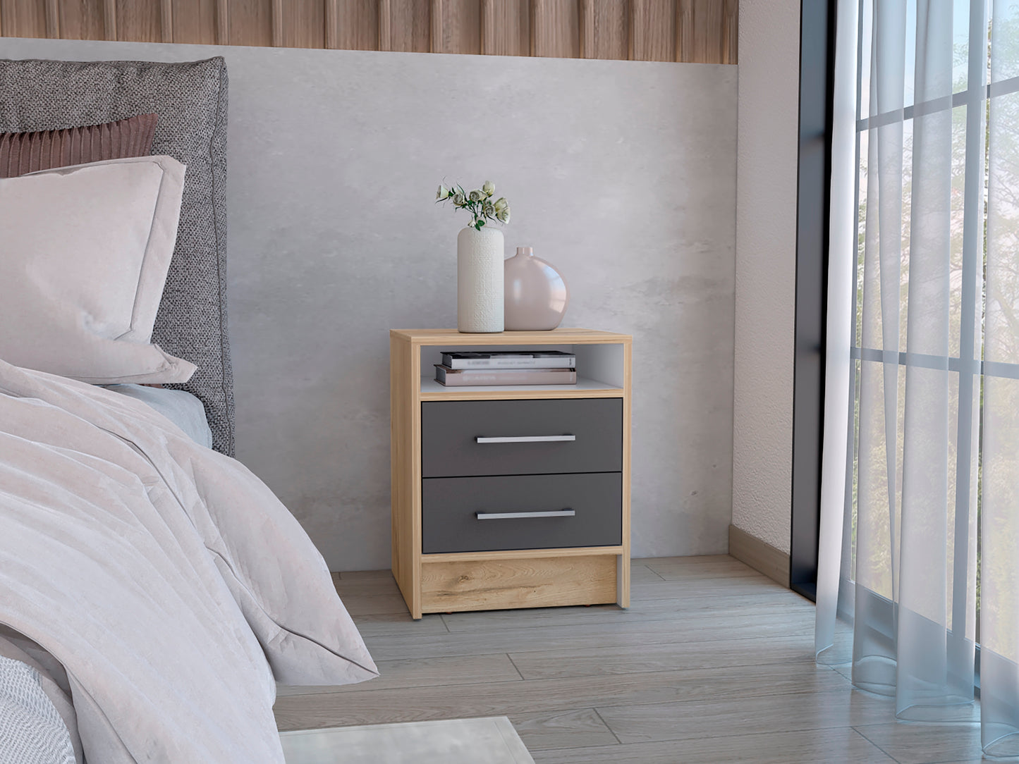 Mesa de Noche Eter 2 Cajones