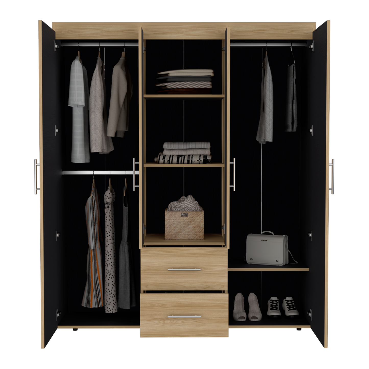 Closet Bariloche Bombay Eco, Fresno Europeo y Wengue