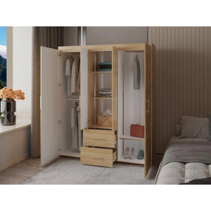 Closet Bariloche Bombay Eco, Fresno Europeo y Blanco Duqueza