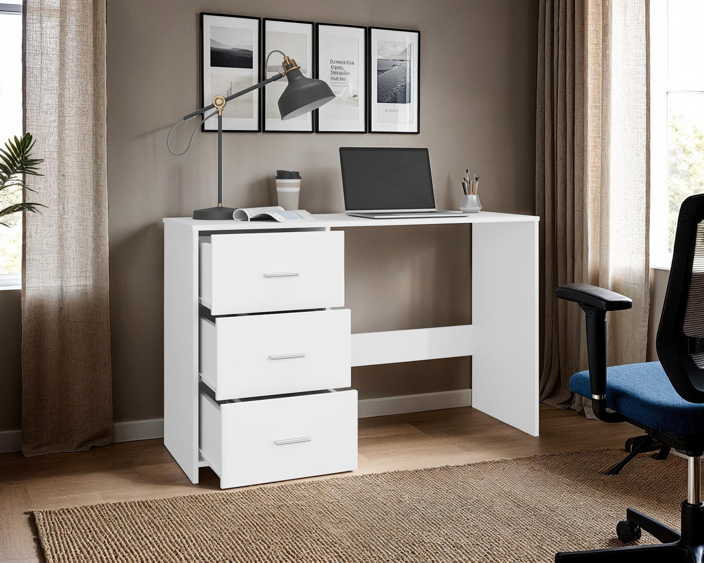 Escritorio 3 Cajones Eco Blanco