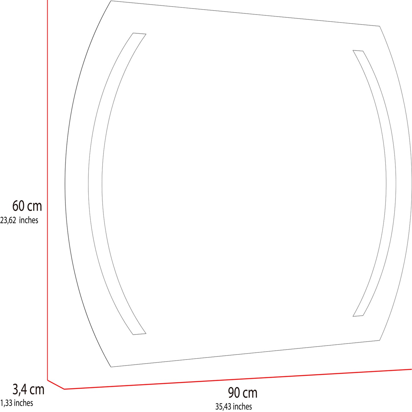 Espejo Manson Led + Touch