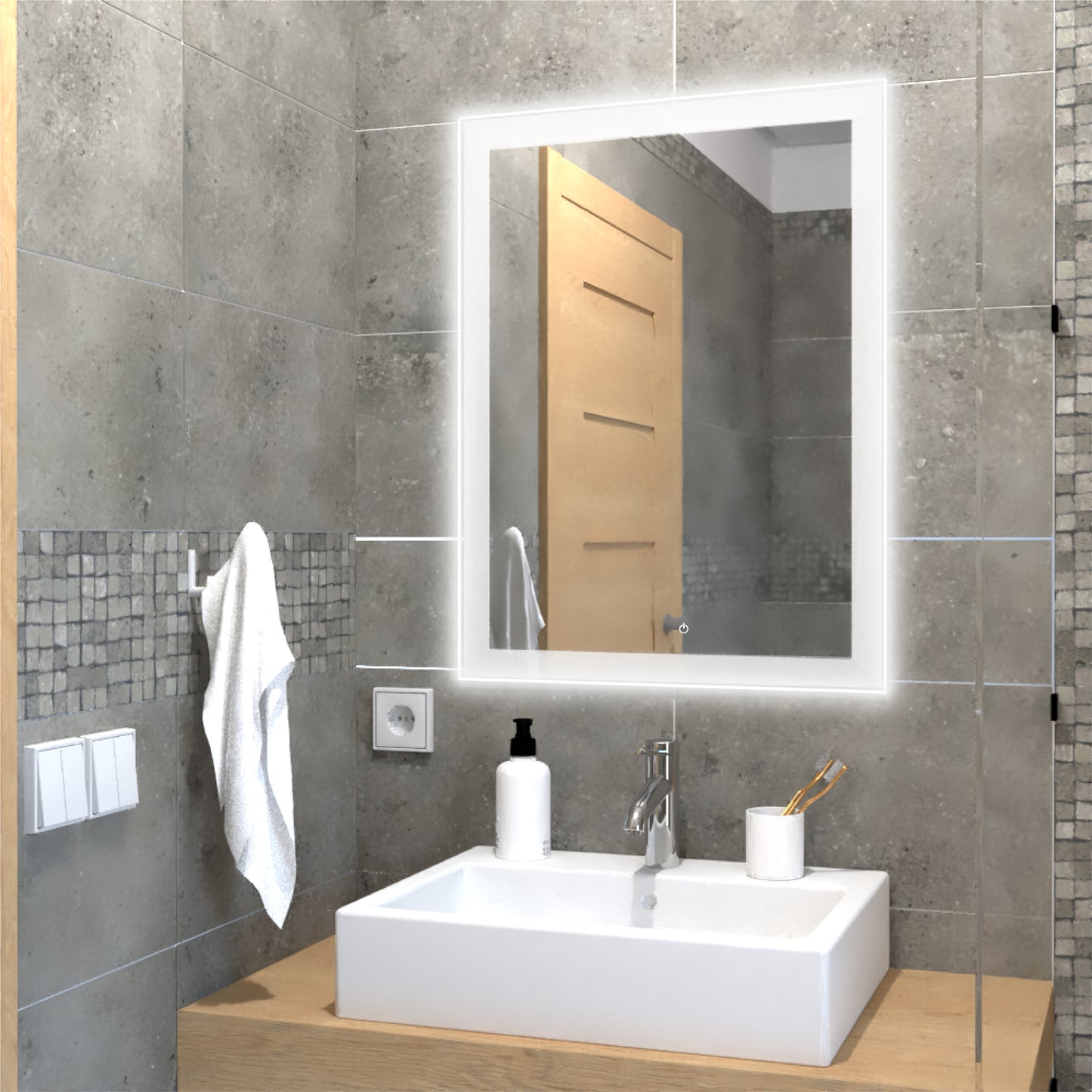 Espejo Catania Led + Touch