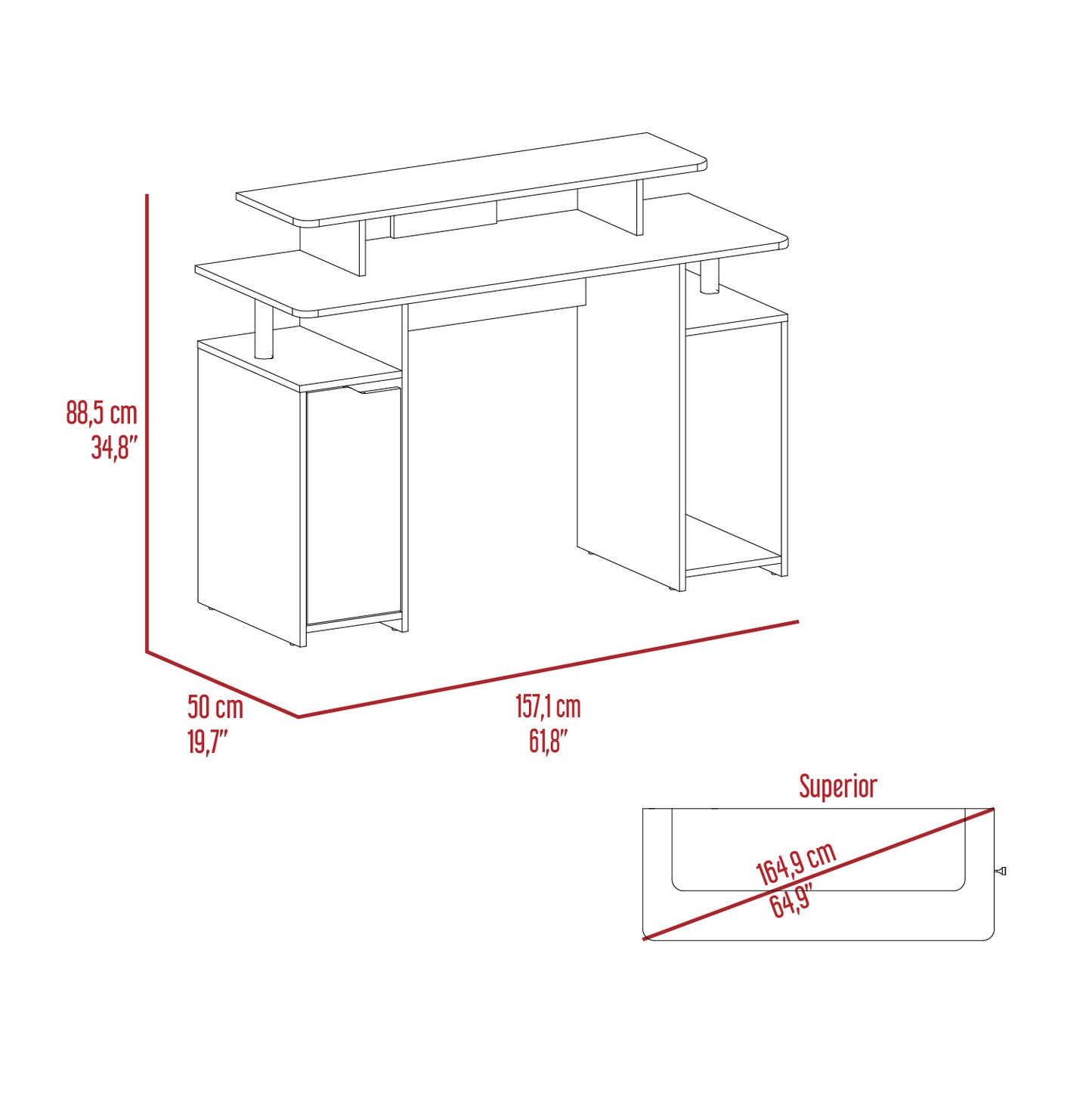 Escritorio Gamer Keria 2.0