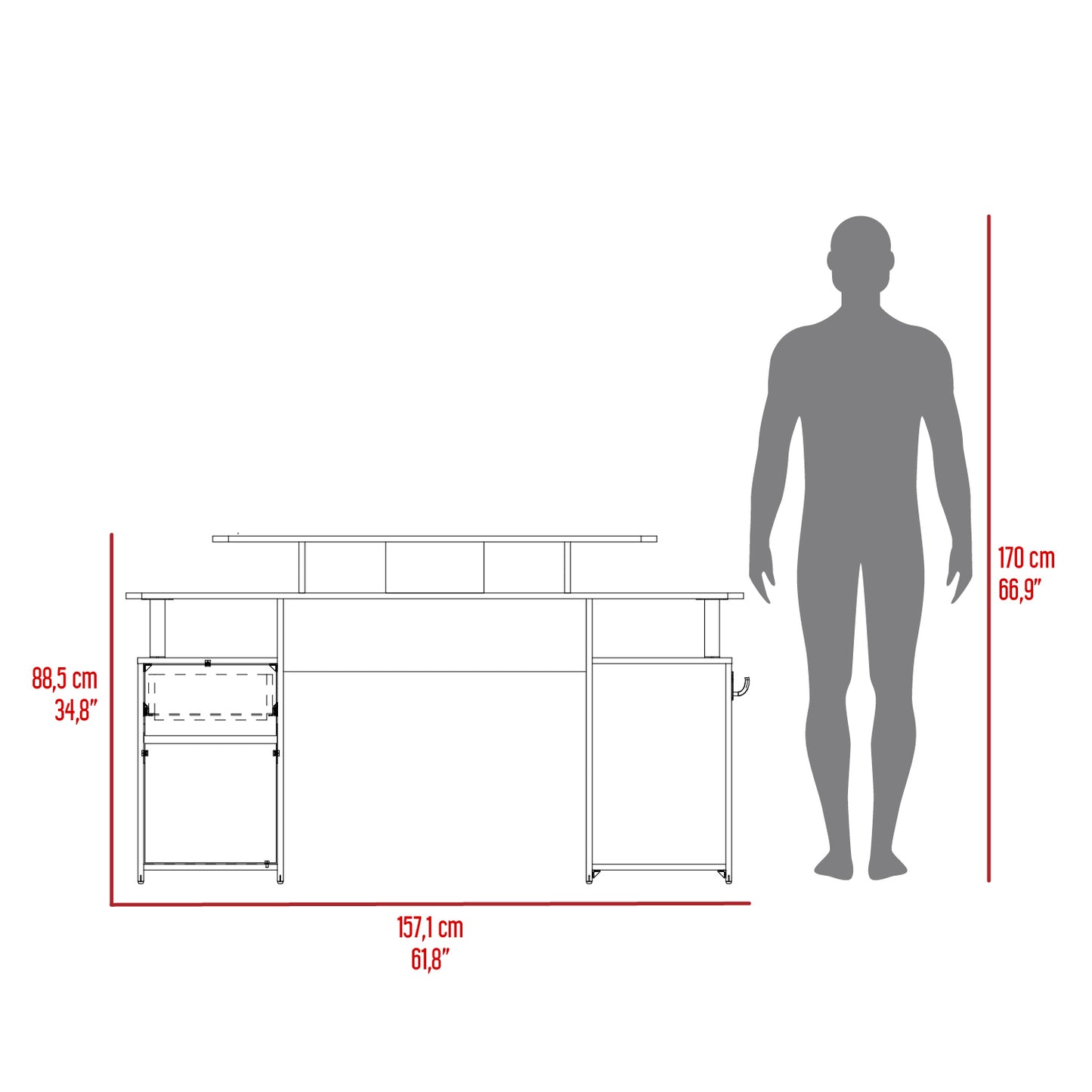 Escritorio Gamer Keria 2.0